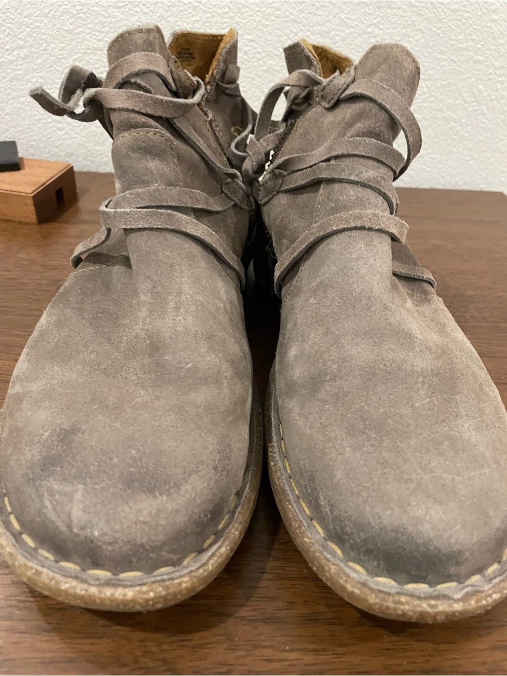 Women’s BORN Tarkiln Leather Ankle Boots Dark Grey Size 9 ⭐️ NEW w/o box - Picture 10 of 15
